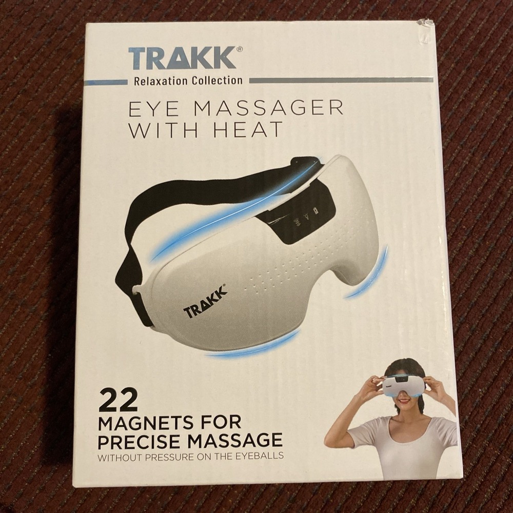NEW In Box: Trakk Eye Massager with Heat - Relaxation & Stress Relief